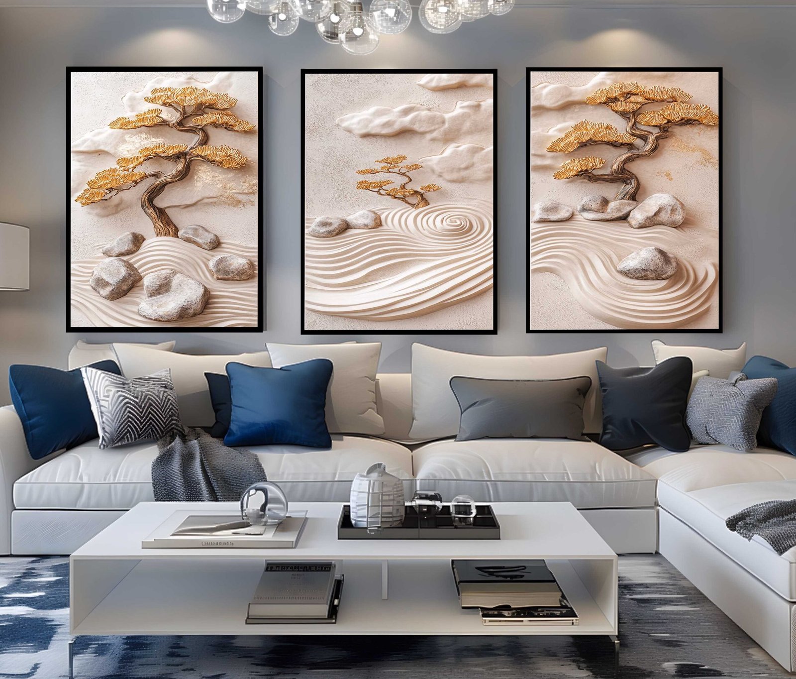 D1 CONJUNTO ARTE ABSTRATA MODERNA 3D - Imagem 5