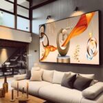 QUADRO ARTE ILUSTRAÇÃO E ELEGANTE MODERNA