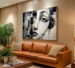 QUADRO BELA ARTE ABSTRATA MINMALISTA DECOR