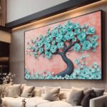 QUADRO EM ARTE DE LINDA ARVORE ABSTRATA