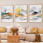 CONJUNTO ARTE MODERNA PAISAGEM DECOR ARTE