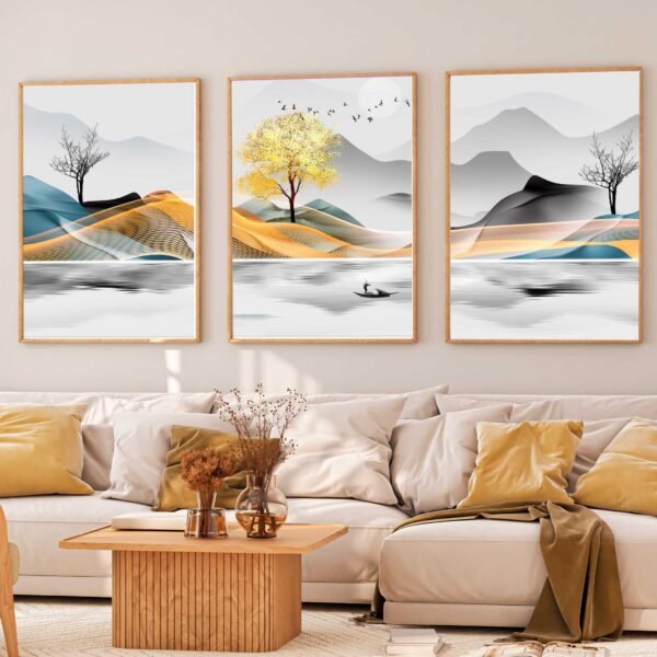 CONJUNTO ARTE MODERNA PAISAGEM DECOR ARTE