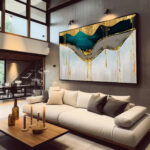QUADRO ABSTRATO DECORATIVO DESIGNER MODERNO