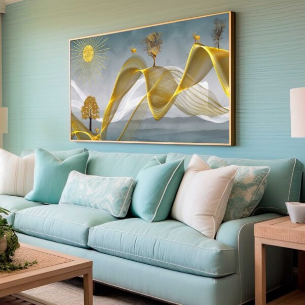 QUADRO EM BELA ARTE MODERNA ILUSTRAÇÃO DECOR