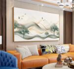 QUADRO EM BELA PAISAGEM EM ARTE ABSTRATA - Imagem 5