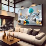 QUADRO EM BELA ARTE DIGITAL ABSTRATA DECOR - Imagem 5