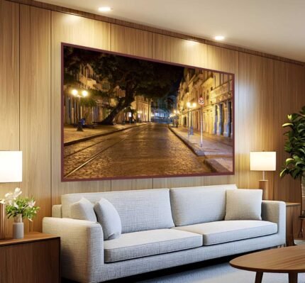 QUADRO RUA BOM JESUS A NOITE