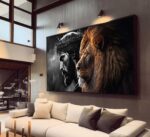 QUADRO OS REIS JESUS E O LEÃO - Imagem 4