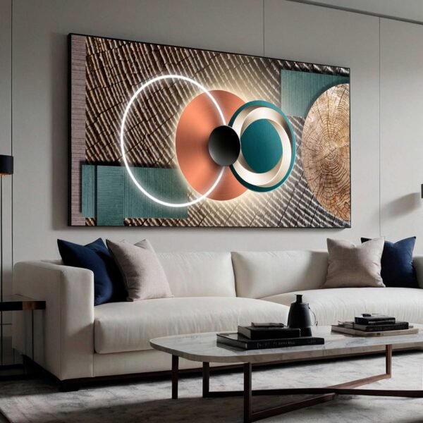 QUADRO UMA BELA ARTE GEOMETRICA MODERNA