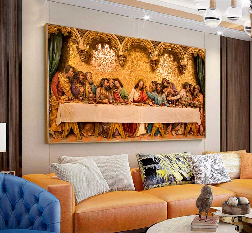 D2 QUADRO SANTA CEIA ARTE DECOR - Imagem 1