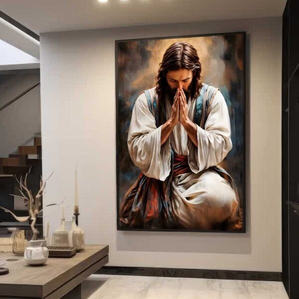 QUADRO ABSTRATO JESUS EM ORAÇÃO