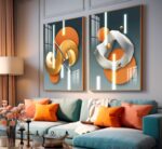 KIT DE DECORAÇÃO 3D GEOMETRICOS MODERNOS - Imagem 5