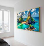 QUADRO EM BELA PAISAGEM AO MAR DE NORONHA - Imagem 5