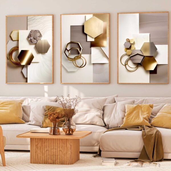 CONJUNTO 3D ABSTRATOS GEOMETRICOS 3D