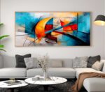 QUDRO EM PINTURA MODERNA ABSTRATA DECOR - Imagem 5