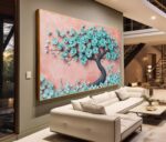 QUADRO EM ARTE DE LINDA ARVORE ABSTRATA - Imagem 5