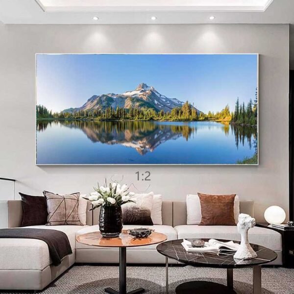 QUADRO BELA PAISAGEM RIO MONTANHA