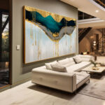 QUADRO ABSTRATO DECORATIVO DESIGNER MODERNO - Imagem 2