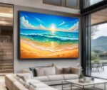 QUADRO EM PAISGEM DE UMA BELA PRAIA - Imagem 4