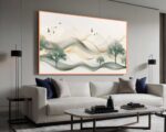 QUADRO EM BELA PAISAGEM EM ARTE ABSTRATA - Imagem 4