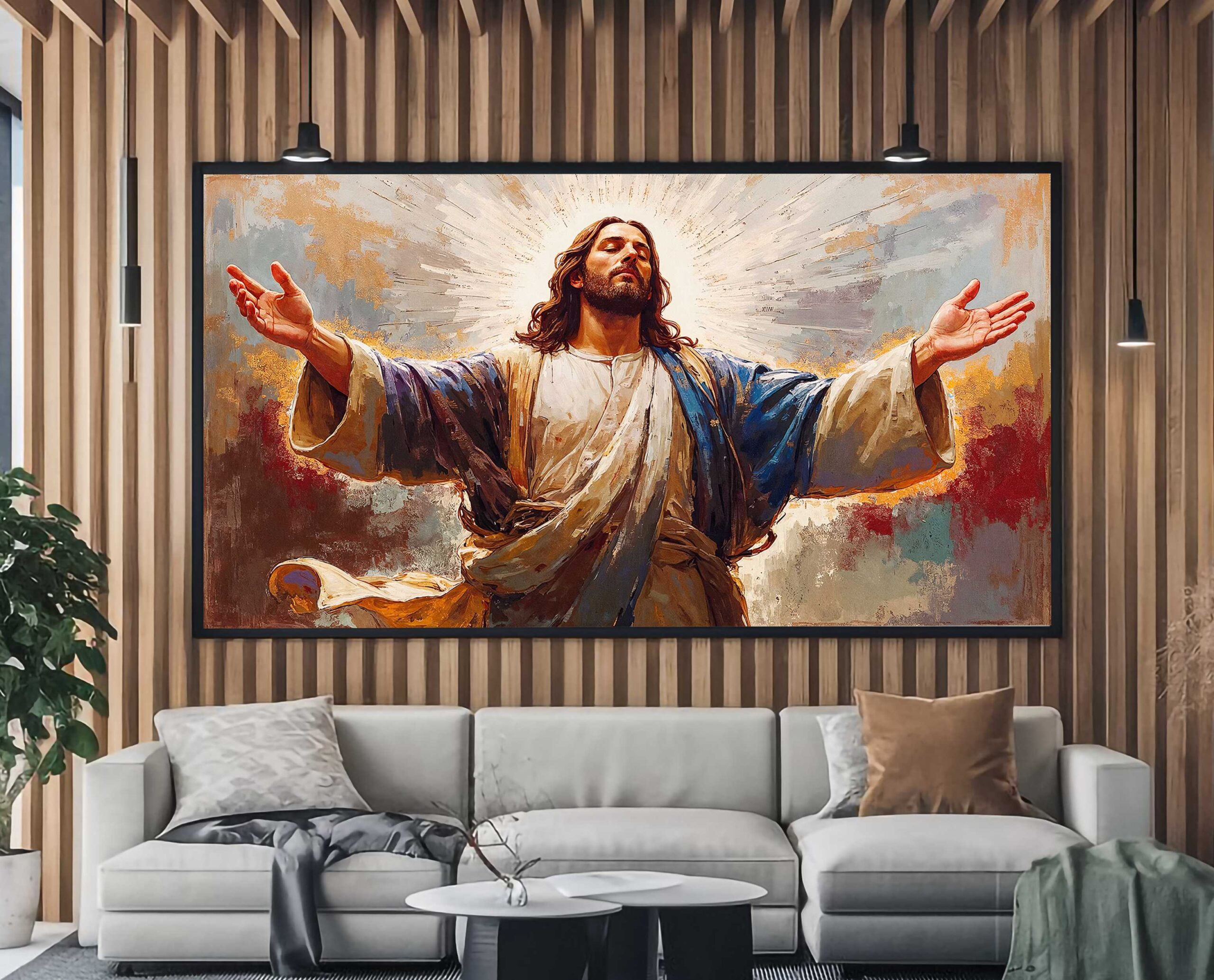 D3 QUADRO JESUS DE BRAÇOS ABERTOS - Imagem 1