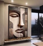 QUADRO ARTE ABSTRATA EM 3D MODERNO