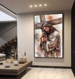 QUADRO JESUS FOI POR AMOR - Imagem 4