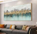 QUADRO UM BELO ABSTRATO EM PINTURA MODERNA - Imagem 3