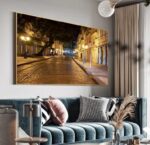 QUADRO RUA BOM JESUS A NOITE - Imagem 5