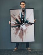 QUADRO EM ABSTRATAO ARTISTICO DECOR