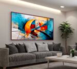 QUDRO EM PINTURA MODERNA ABSTRATA DECOR - Imagem 4