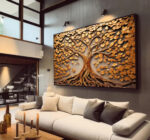 QUADRO ÁRVORE DA VIDA ABSTRATA - Imagem 3