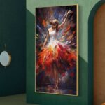QUADRO ARTE PINTURA A BAILARINA - Imagem 3
