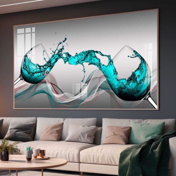 QUADRO ARTE LUXO EM TAÇAS DECOR