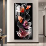 QUADRO EM BELA ARTE ABSTRATO FLORAL - Imagem 4