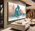 QUADRO EM LINDA ILUSTRAÇÃO ELEGANTE DECOR - Imagem 2