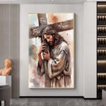 QUADRO JESUS FOI POR AMOR - Imagem 3