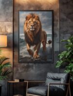 QUADRO O GRANDE LEÃO SOBRE O MAR - Imagem 2