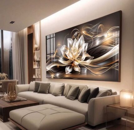 QUADRO ILUSTRAÇÃO DOURADA DECOR