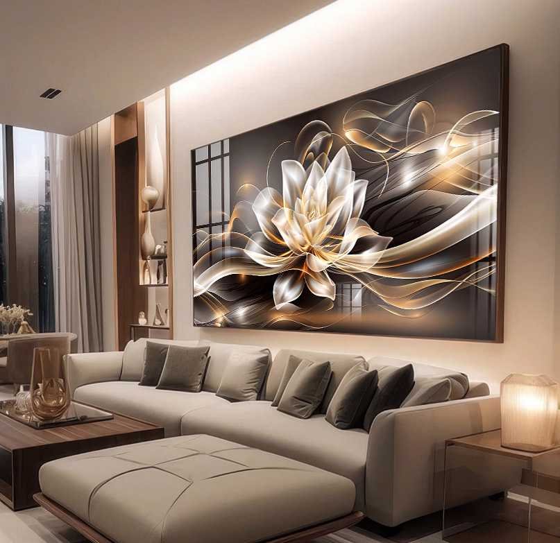 D4 QUADRO ILUSTRAÇÃO DOURADA DECOR
