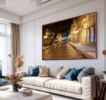 QUADRO RUA BOM JESUS A NOITE - Imagem 4