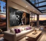 QUADRO OS REIS JESUS E O LEÃO - Imagem 2