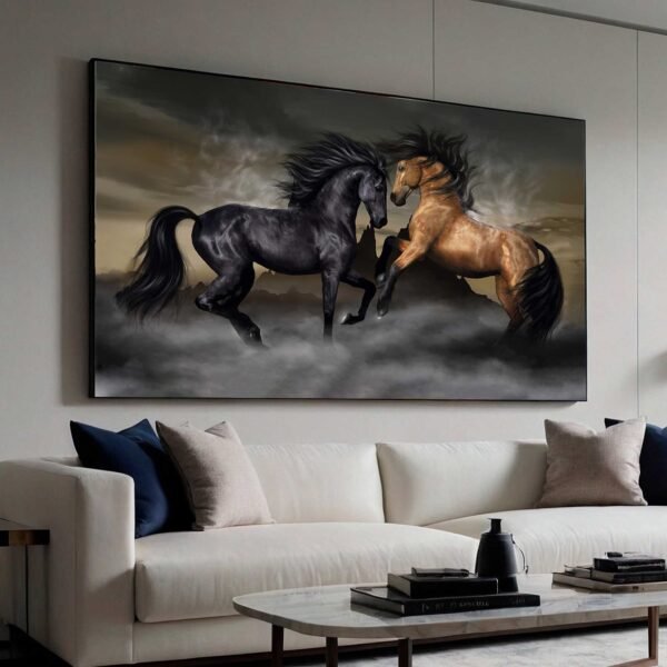 QUADRO ARTE UM CASAL DE CAVALOS