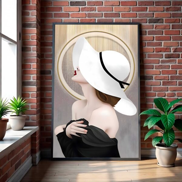 QUADRO MULHER ELEGANTE DECOR