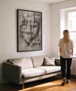 QUADRO EM ARTES CASAL ABSTRATO - Imagem 2