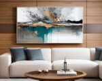 QUADRO  ABSTRATO PINTURA ARTE MODERNA - Imagem 5
