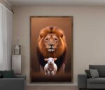 QUADRO O LEÃO E A OVELHA - Imagem 3