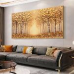 QUADRO ABSTRATO EM PINTURA DE PAISAGEM - Imagem 2