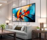 QUDRO EM PINTURA MODERNA ABSTRATA DECOR - Imagem 3