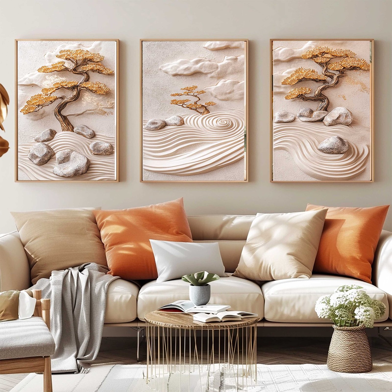 D4 CONJUNTO ARTE ABSTRATA MODERNA 3D - Imagem 2